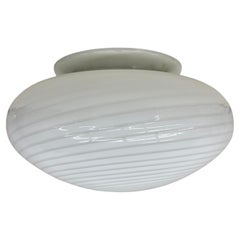 Swirl flush mount ceiling lamp , 1970s Italy