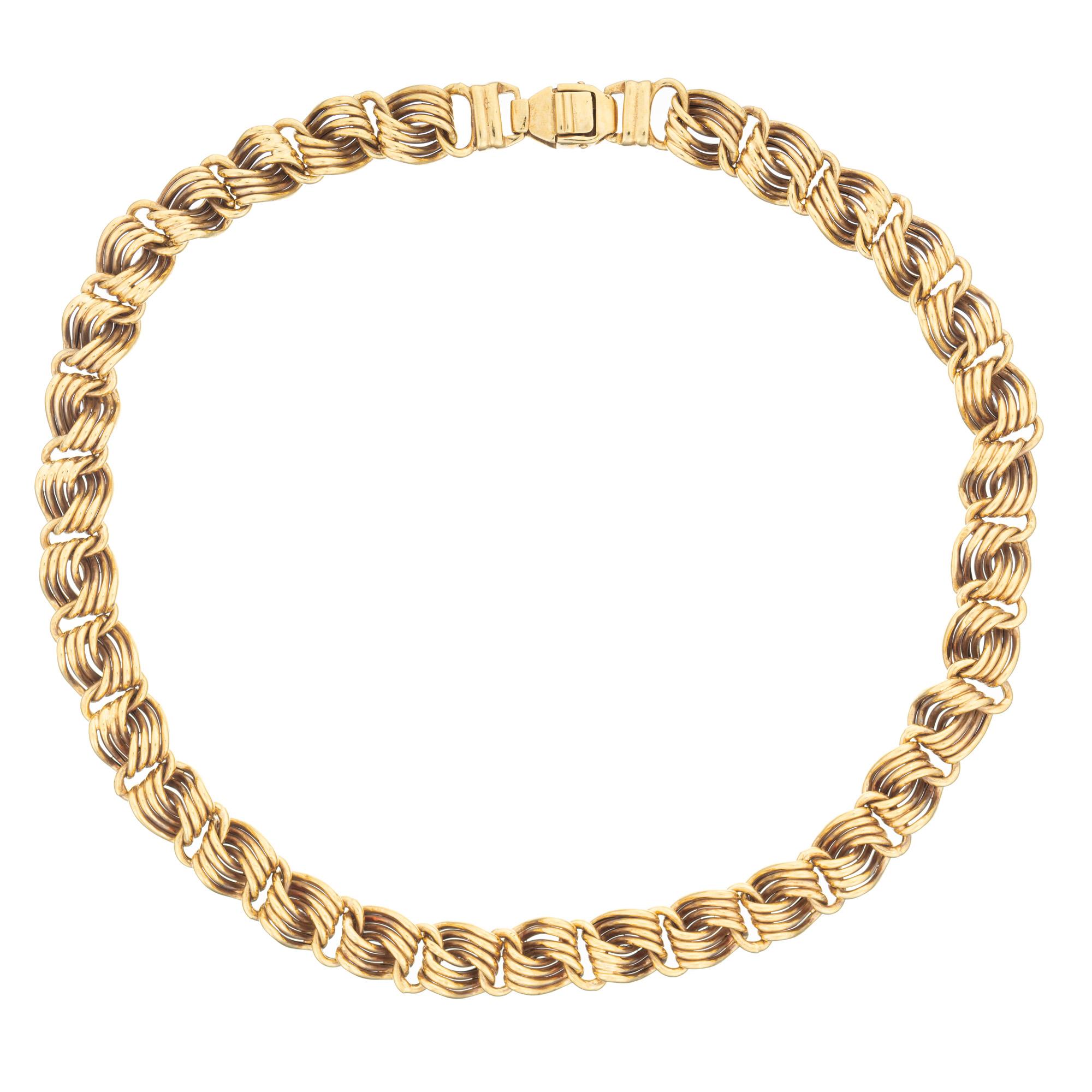 swirl gold chain