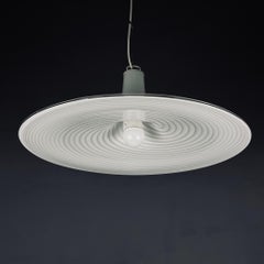 Swirl Murano glass pendant lamp Vetri Murano Italy 1970s