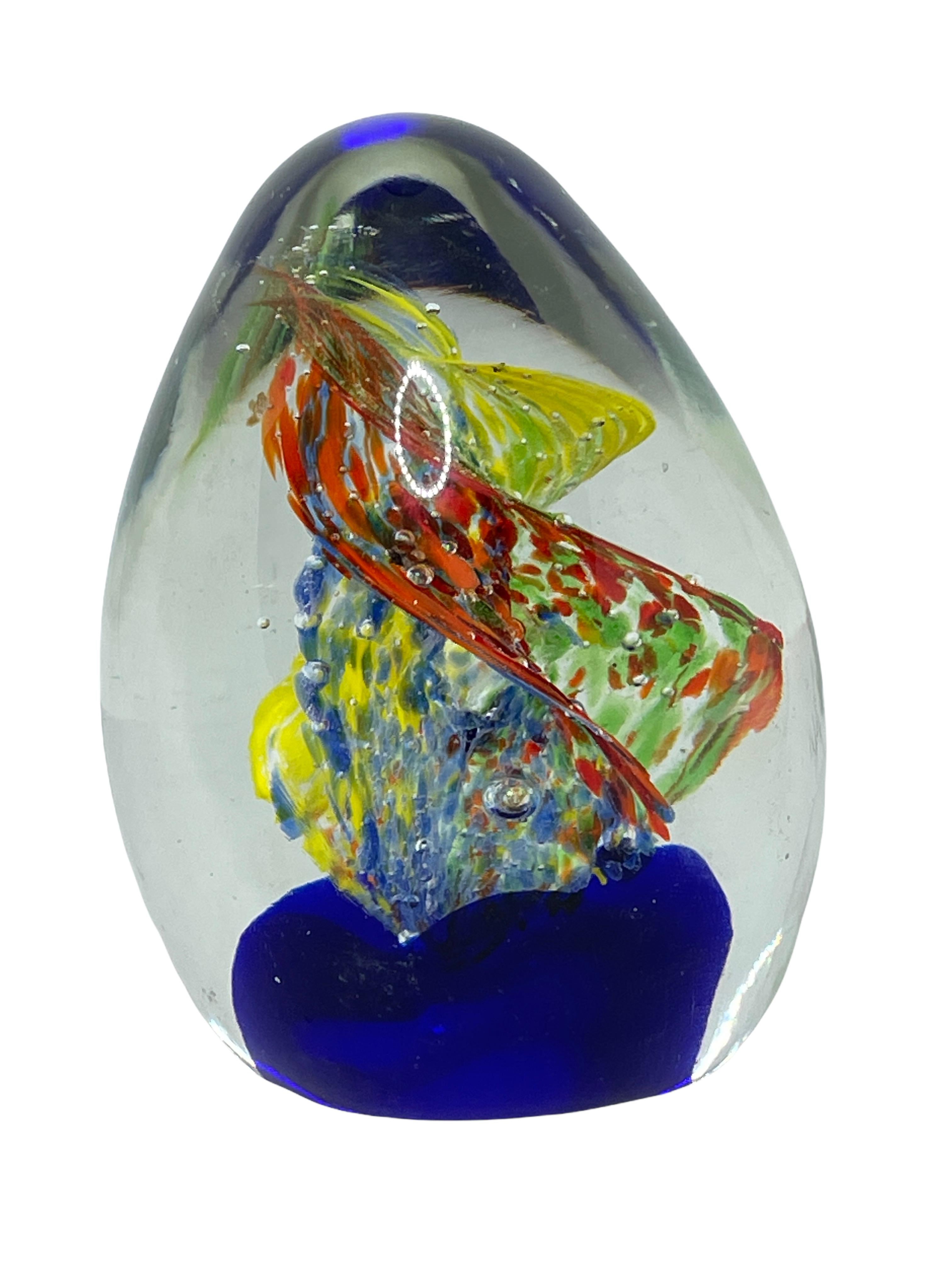 murano glass paperweight