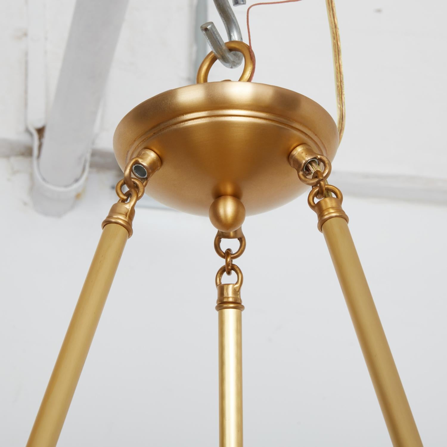 Lámpara colgante Swirl de latón de David Duncan Siglo XXI y contemporáneo en venta