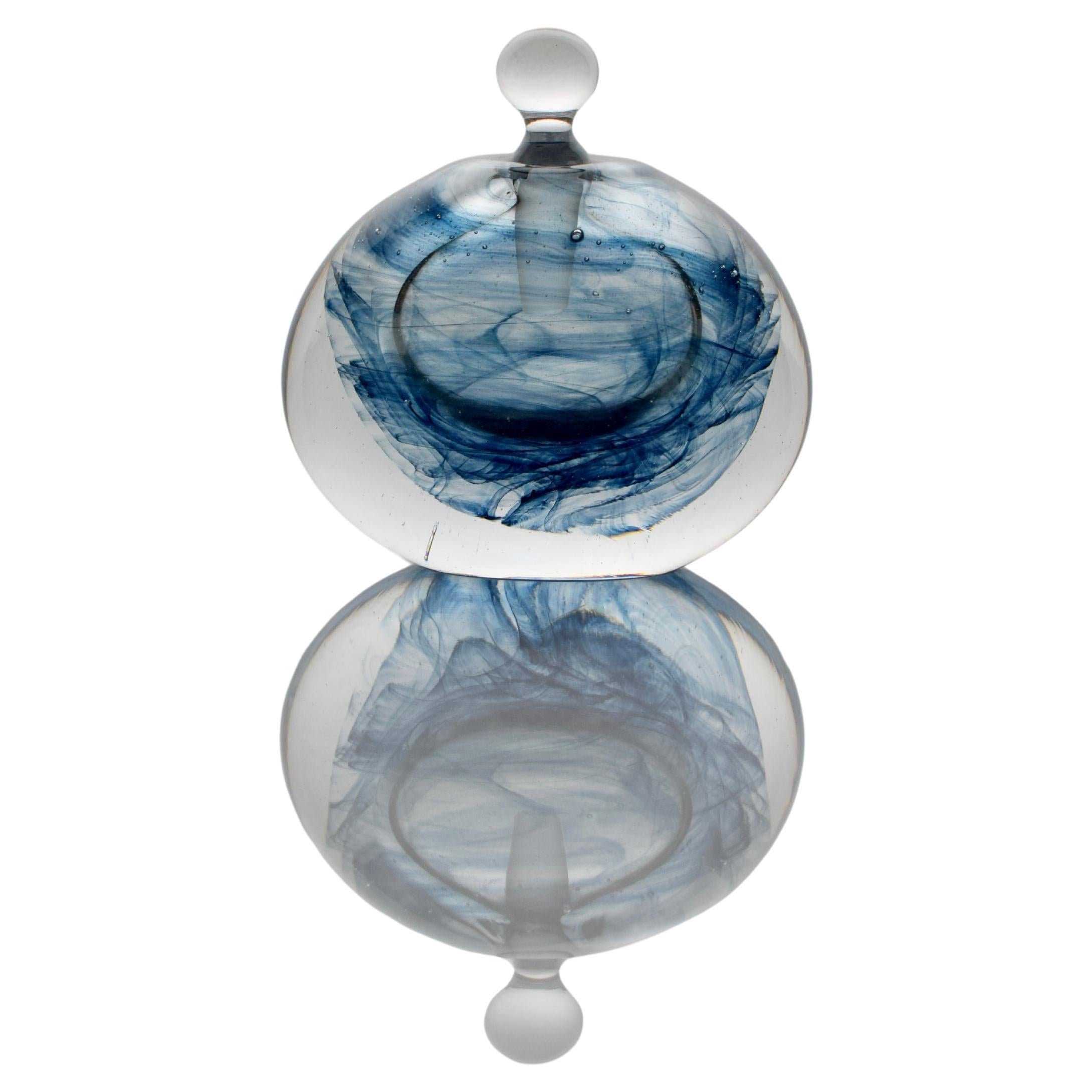 Bottiglia di profumo Swirl 1/3 dell
artista del vetro James Carcass