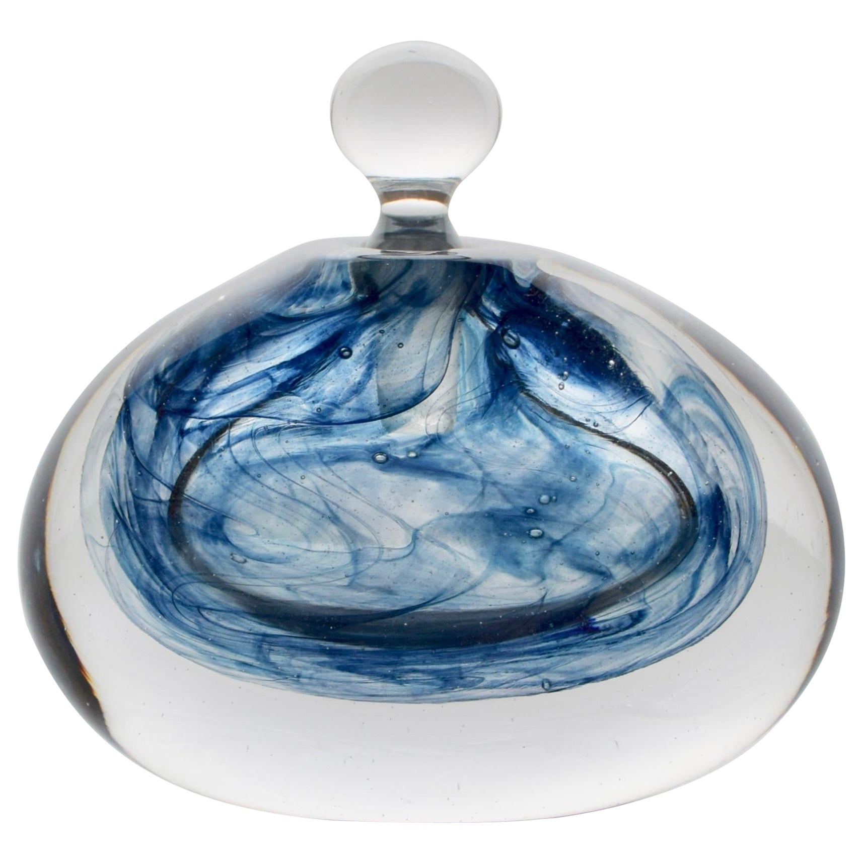 Bottiglia di profumo Swirl 2/3 dell
artista del vetro James Carcass