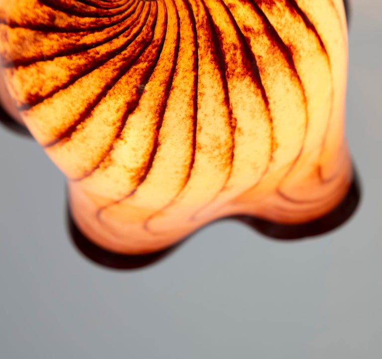 Swirl Table Lamp, Cast Bronze and Blown Glass, Jordan Mozer, USA, 1997-2019 For Sale 1