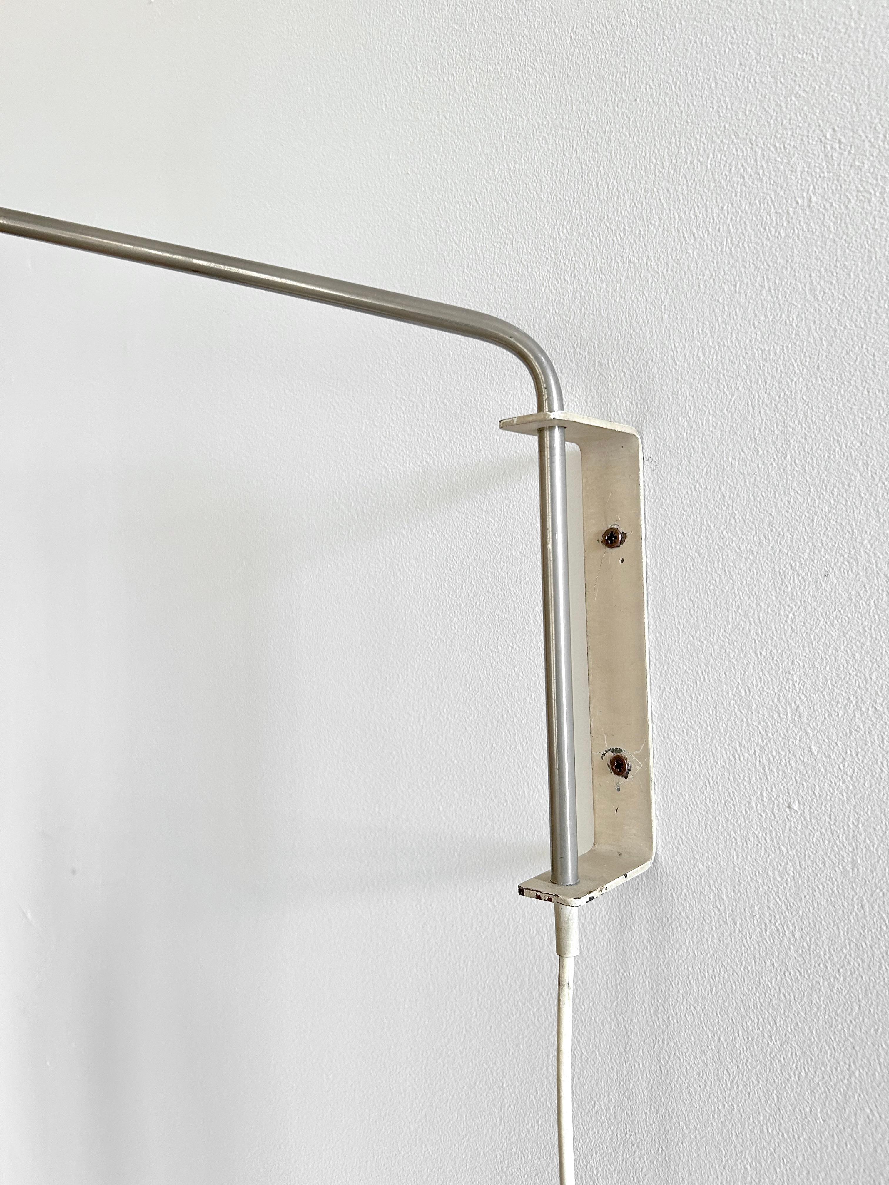 Swirl White Pendant Wall Lamps by Simon Henningsen, Denmark, 1960s For Sale 7