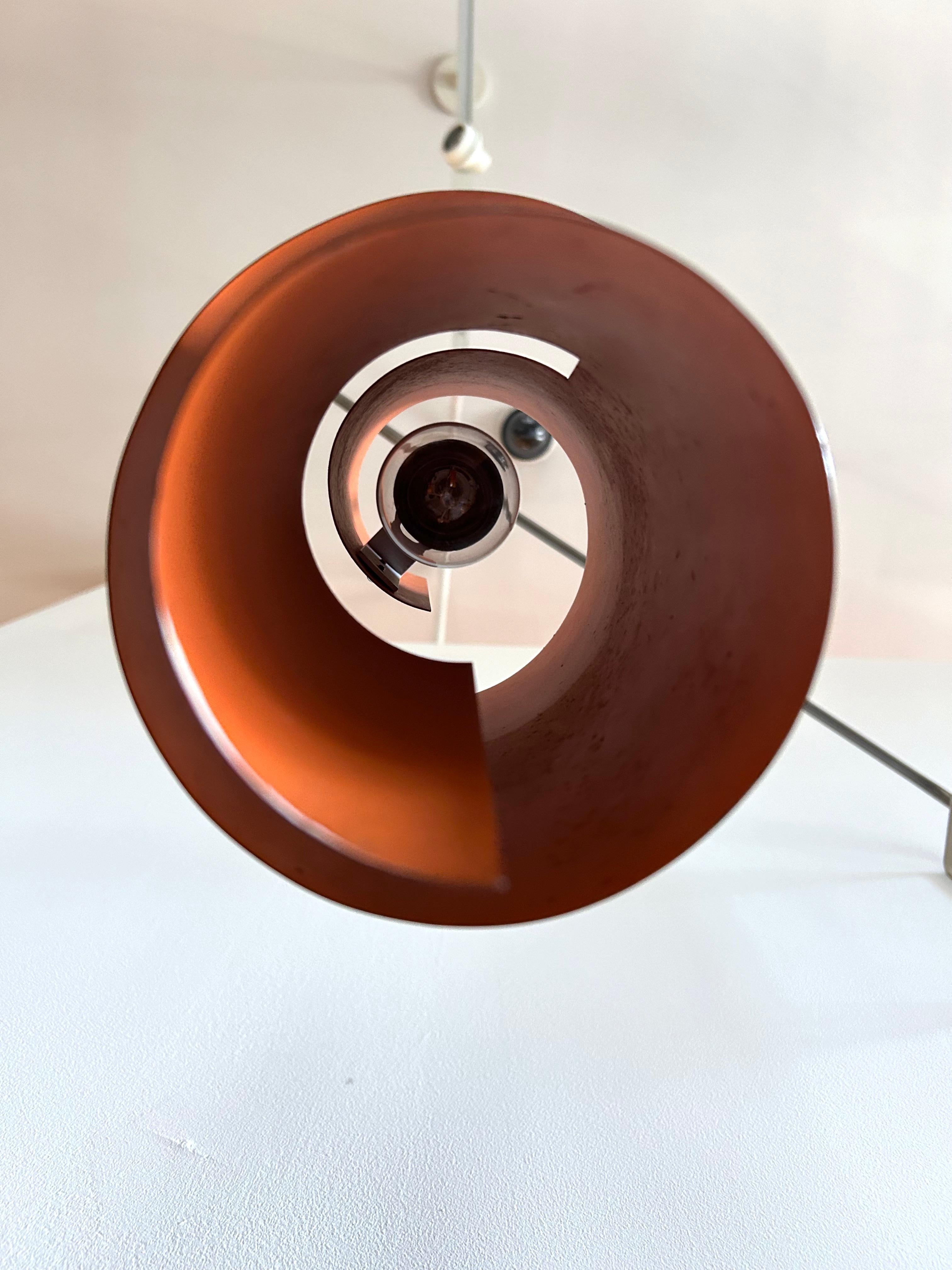 Swirl White Pendant Wall Lamps by Simon Henningsen, Denmark, 1960s For Sale 9
