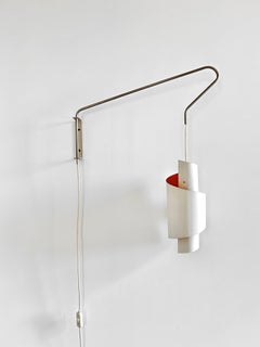 Swirl White Pendant Wall Lamps by Simon Henningsen, Denmark, 1960s