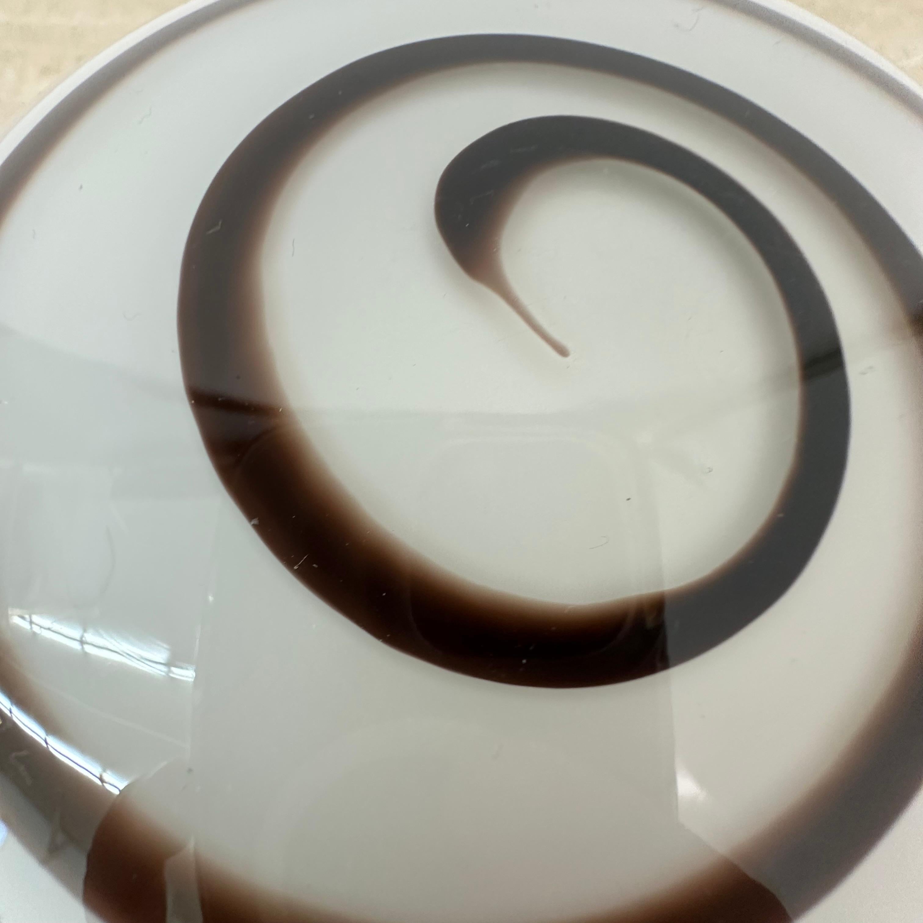 Swirl Zebra table lamp murano glass , 1970’s 5