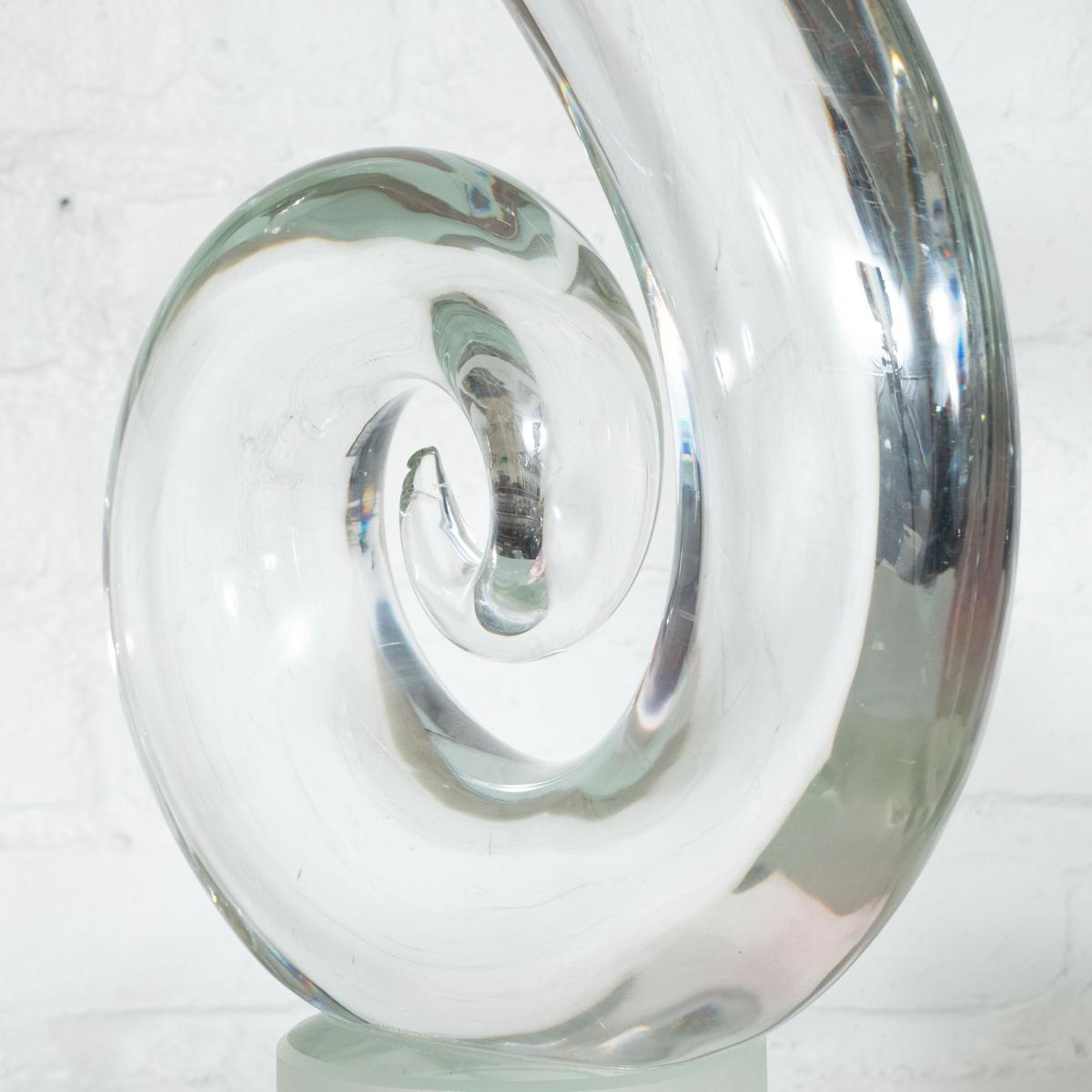 Swirled Murano Glass Sculpture by Elio Raffaeli 4