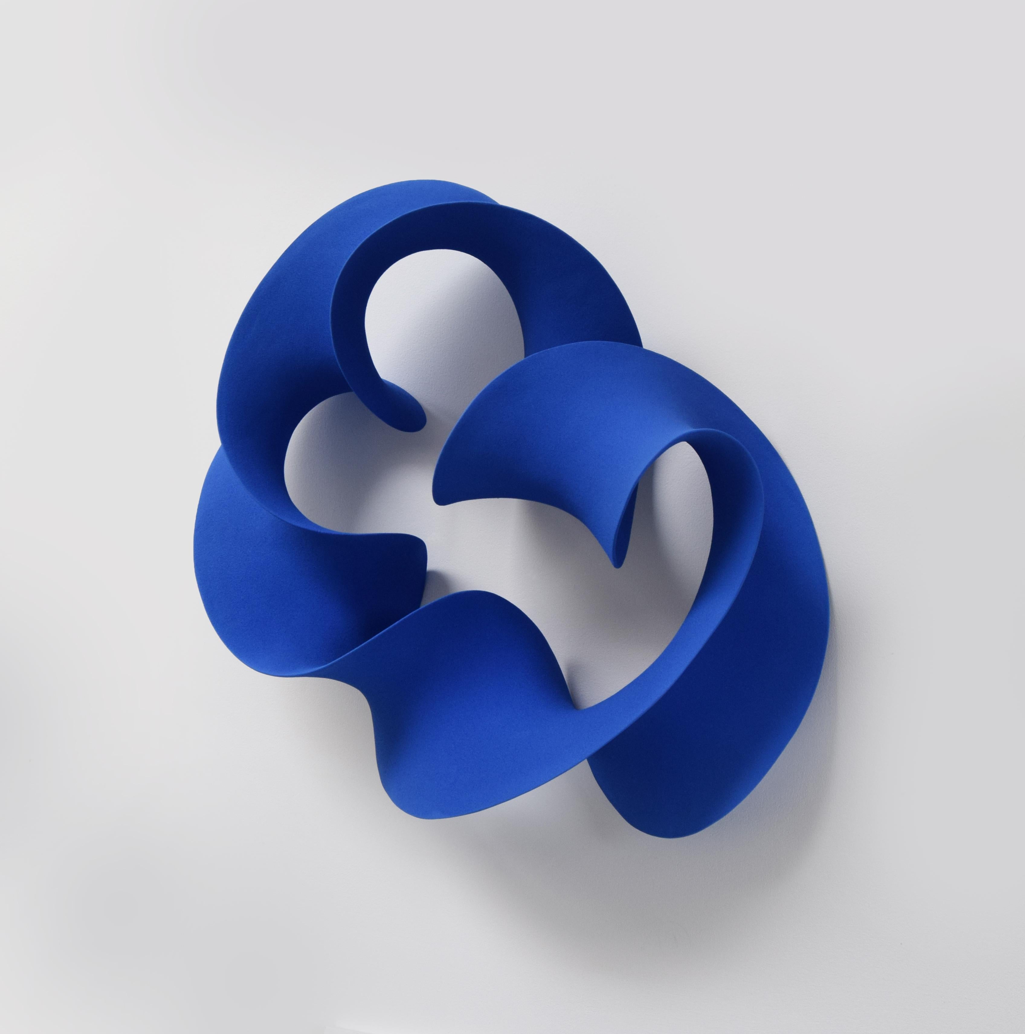 Swirling Blue Abstract Sculpture, Merete Rasmussen In New Condition For Sale In New York, NY