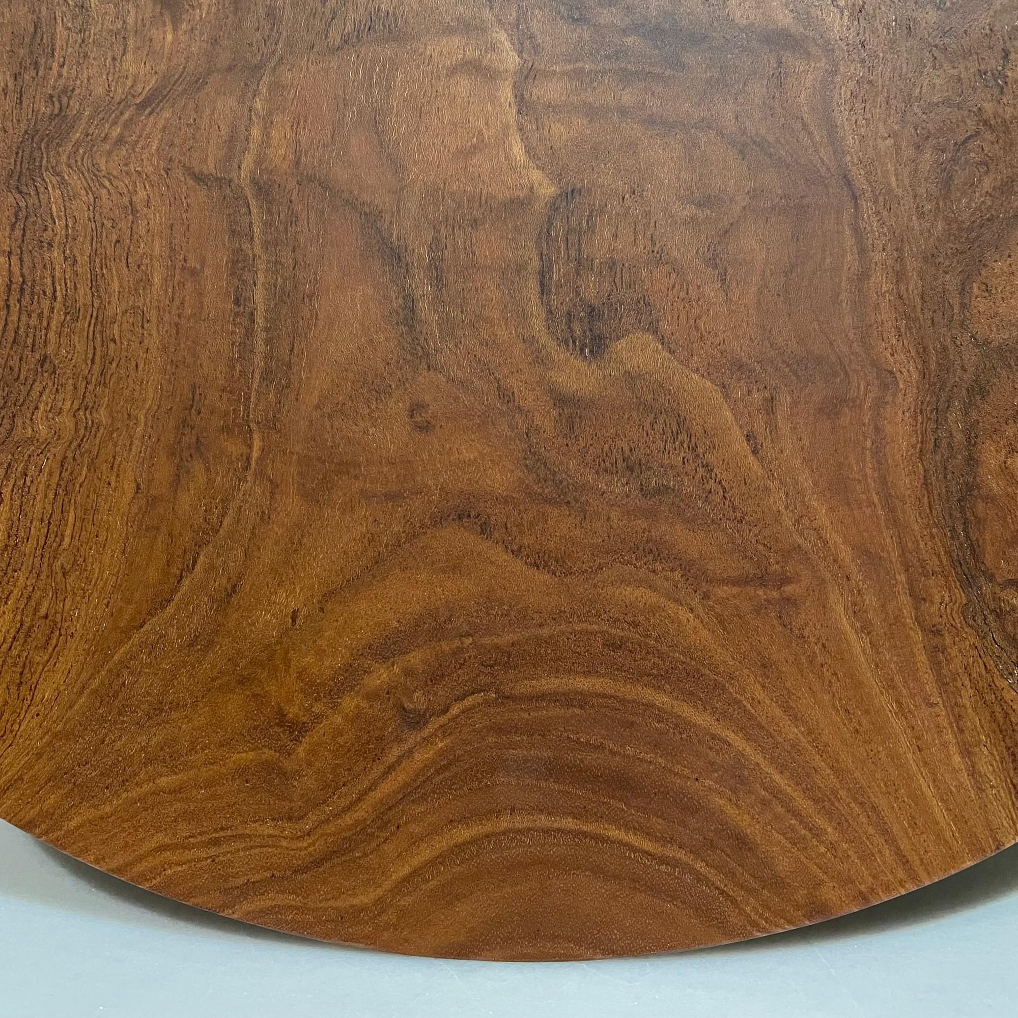 Swirling Exotic Rosewood Sculpturally Modern Plate Style of Rude Osolnik 1960s In Good Condition In Chula Vista, CA