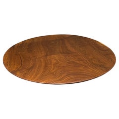 Swirling Exotic Rosewood Sculpturally Modern Plate Style of Rude Osolnik 1960s