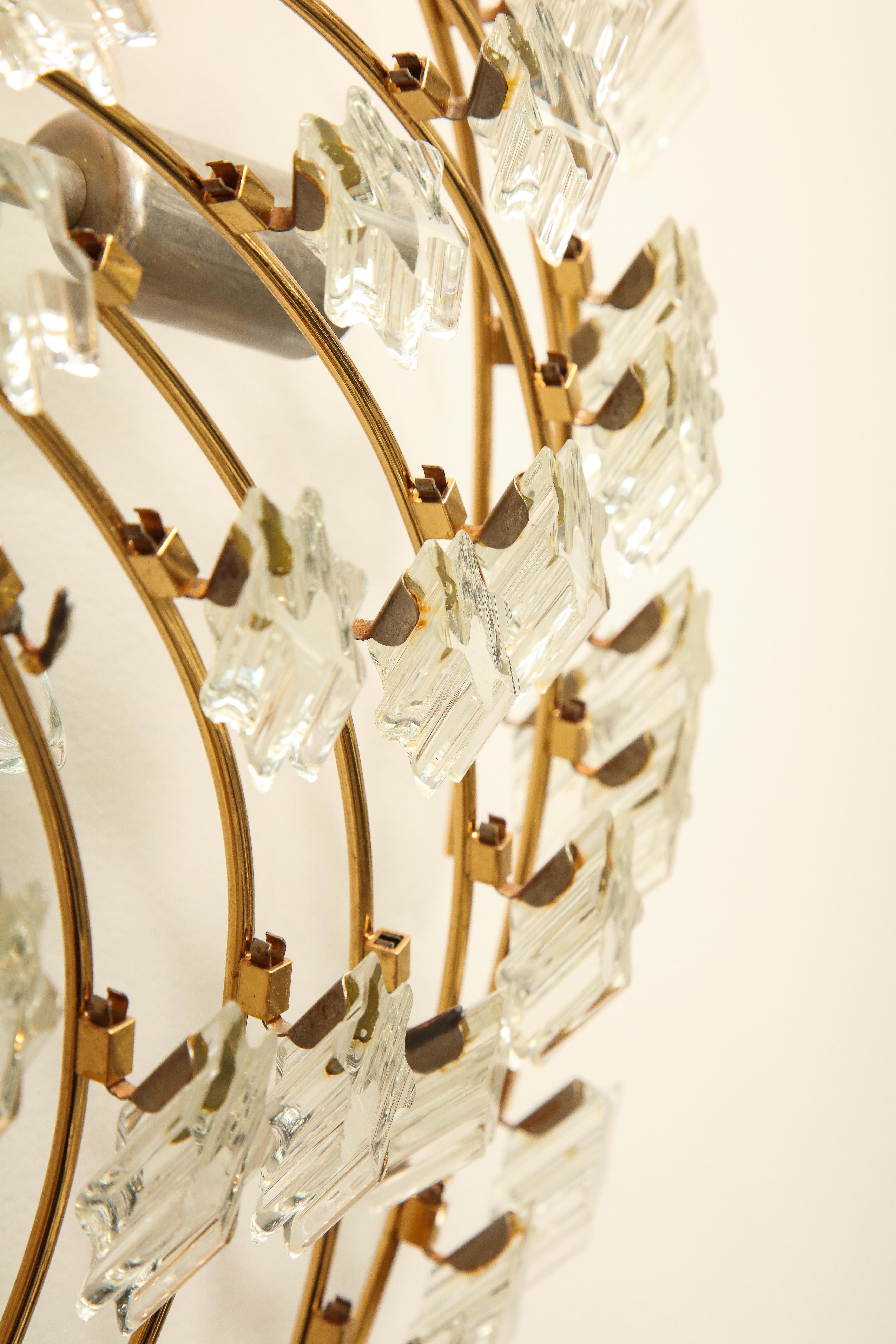 Swirling Italian Glass Wall Light Fixture 6