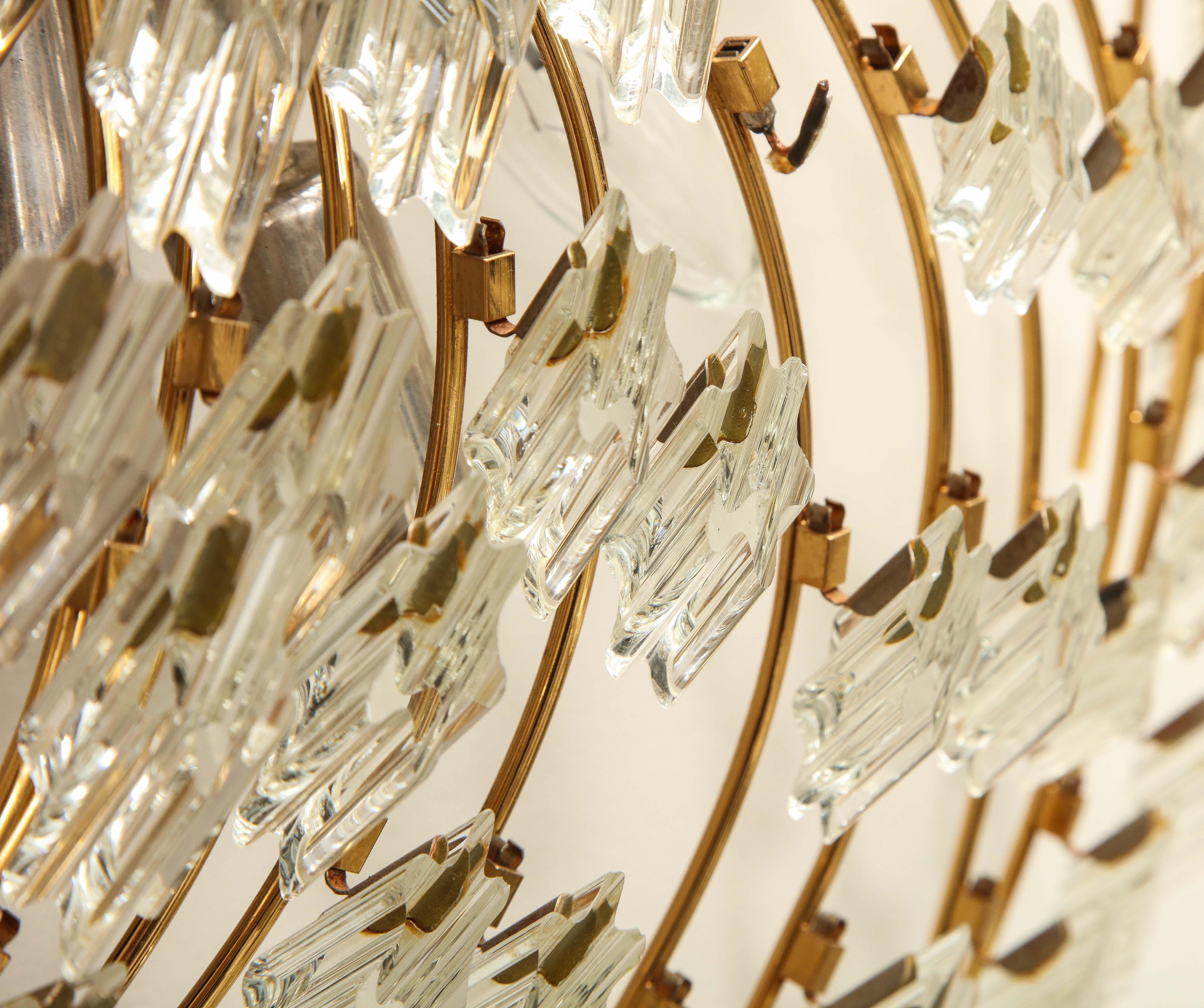 Swirling Italian Glass Wall Light Fixture 7