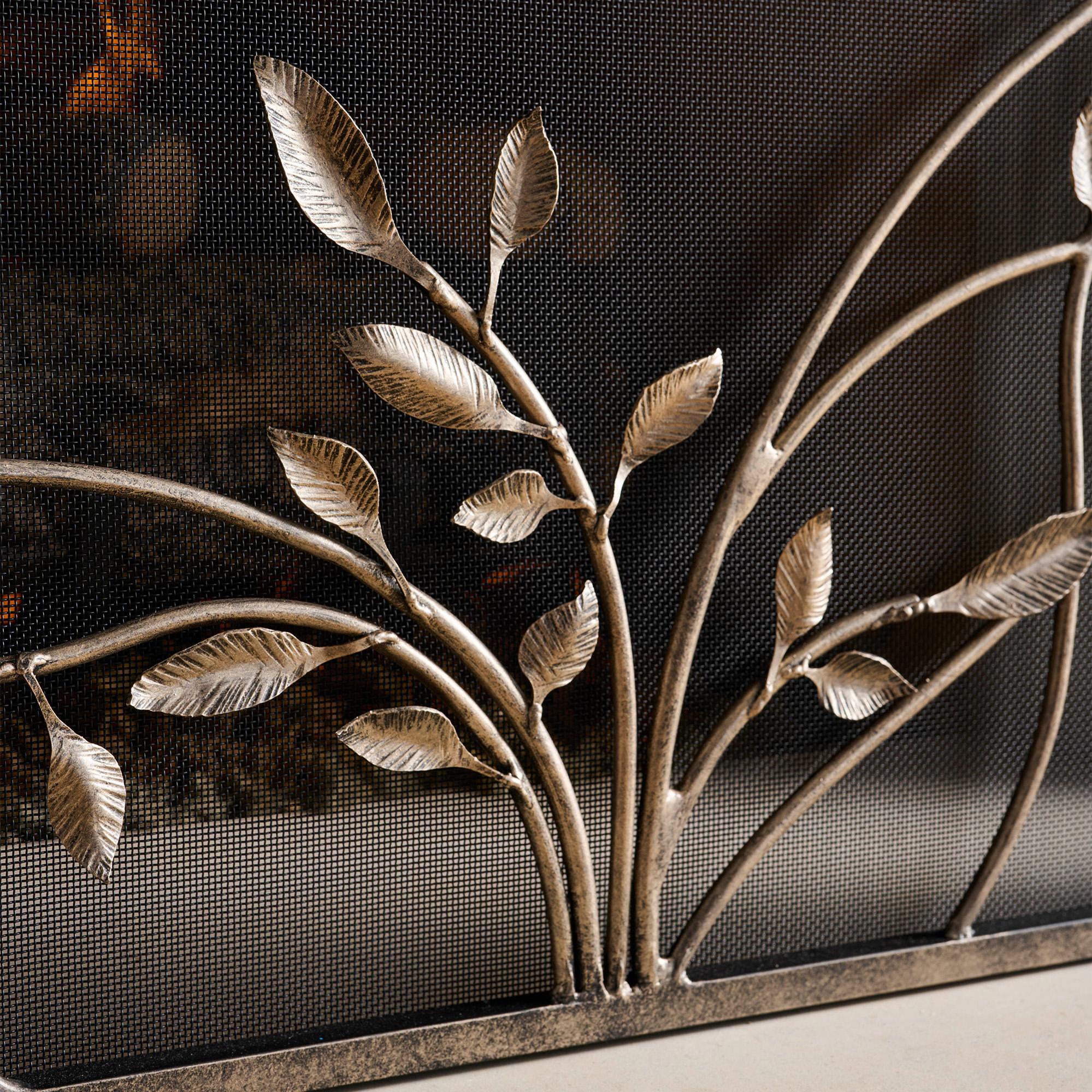 Fer Pare-feu tourbillonnant Jasmine Vines en tabac en vente