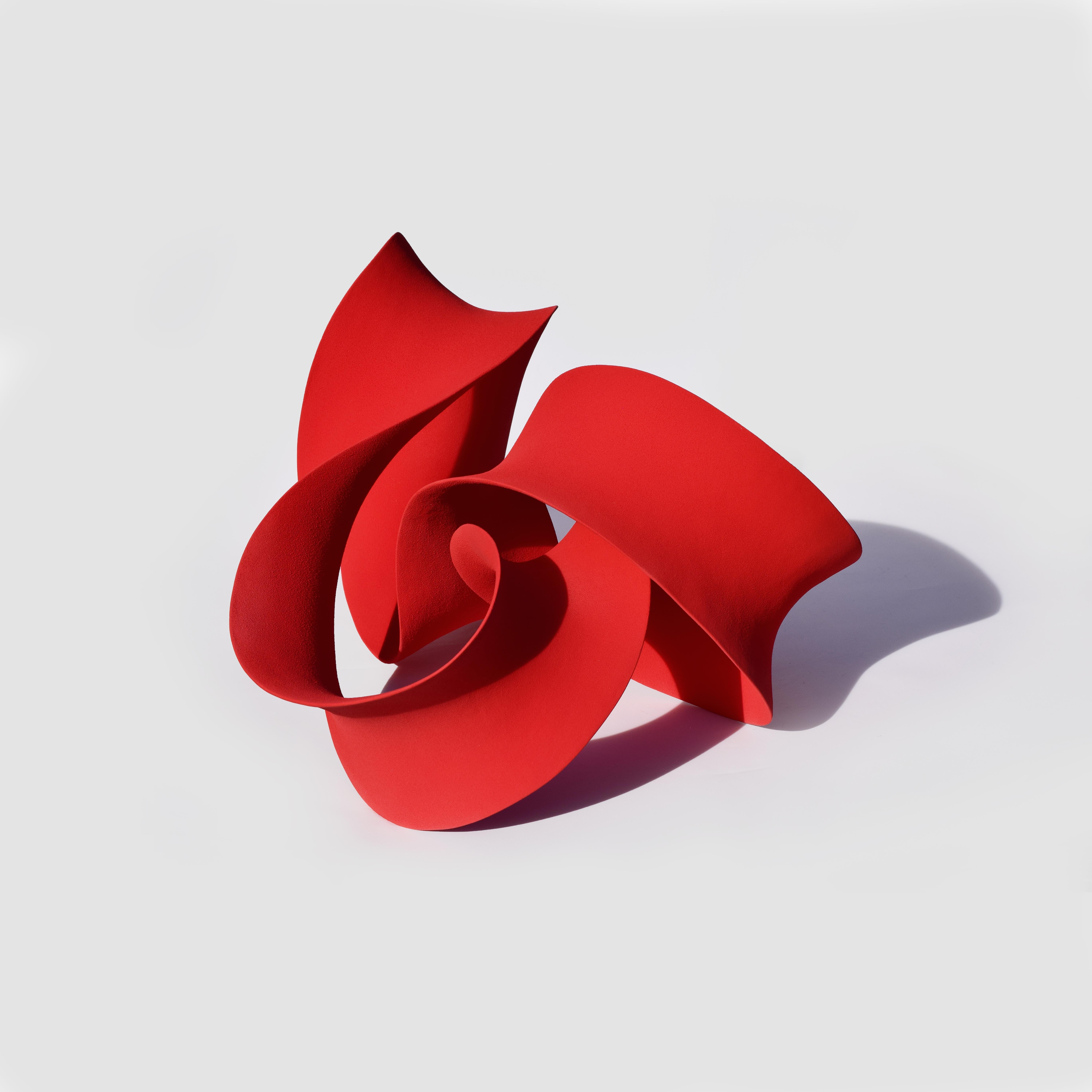 Swirling Red, 2023 (Ceramic, C. 13 in. h x 22 in. w x 17.7 in. d, Object No.: 4191)

Merete works with abstract sculptural form and is interested in the way one defines and comprehends space through physical form. Her ceramic creations represent an