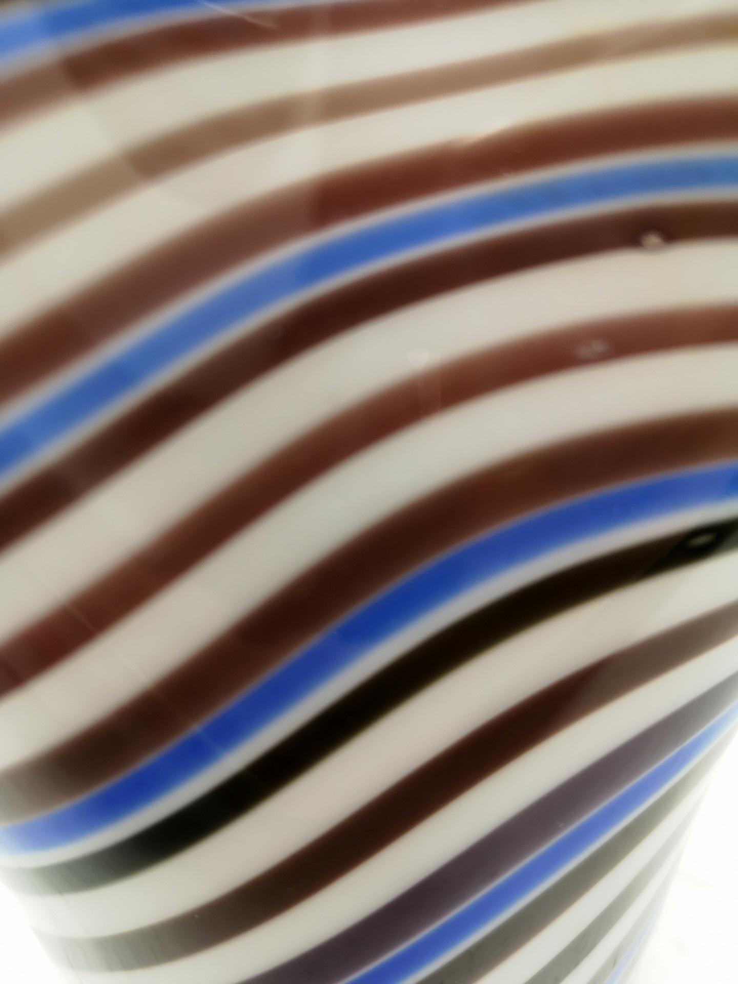 Swirly Multicolored Murano Glass Vase, 1970s 1