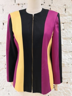 Chaqueta Swish Negro Morado Amarillo