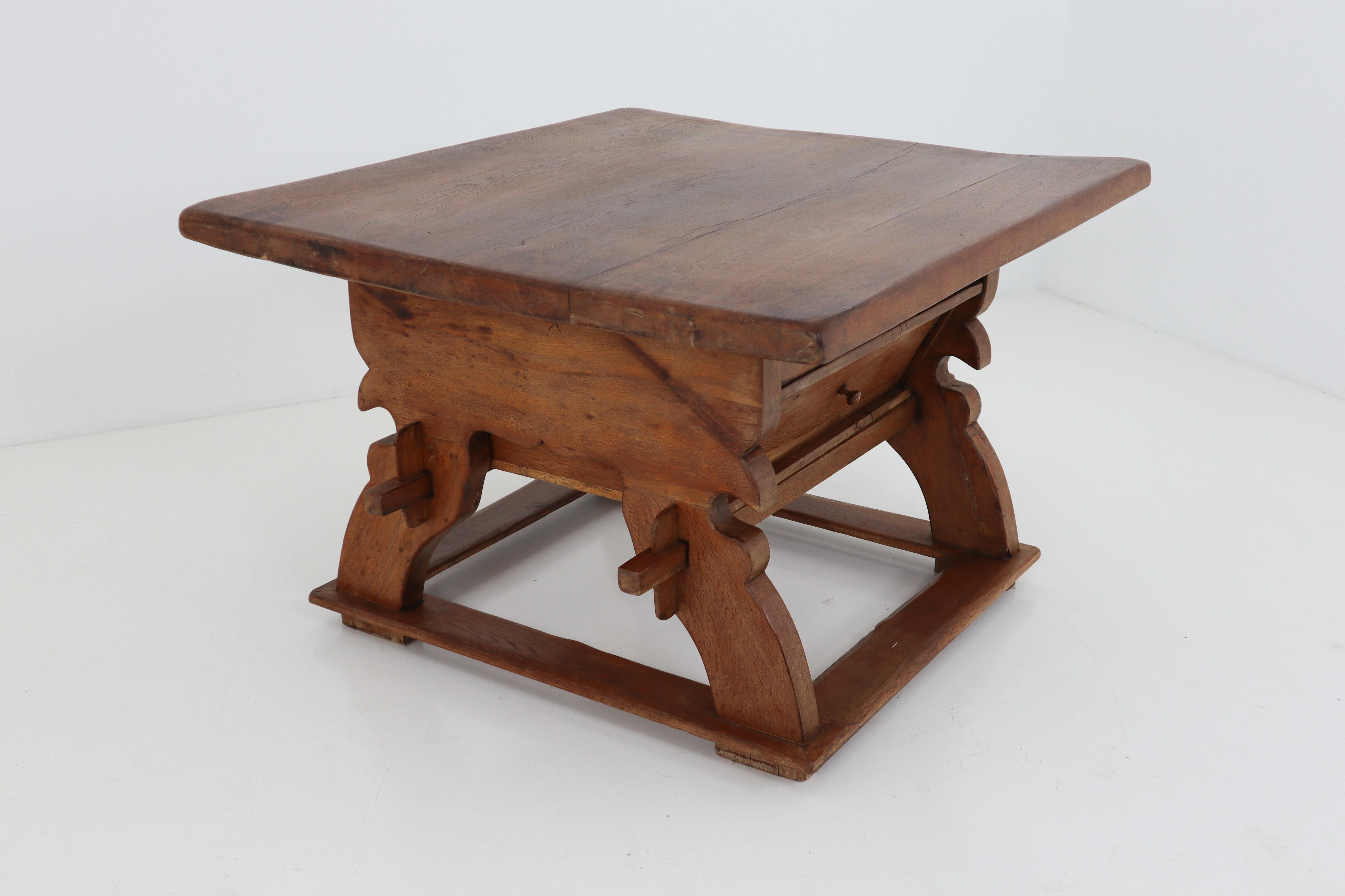 Swiss 18th Century Oak Refectory Table 10