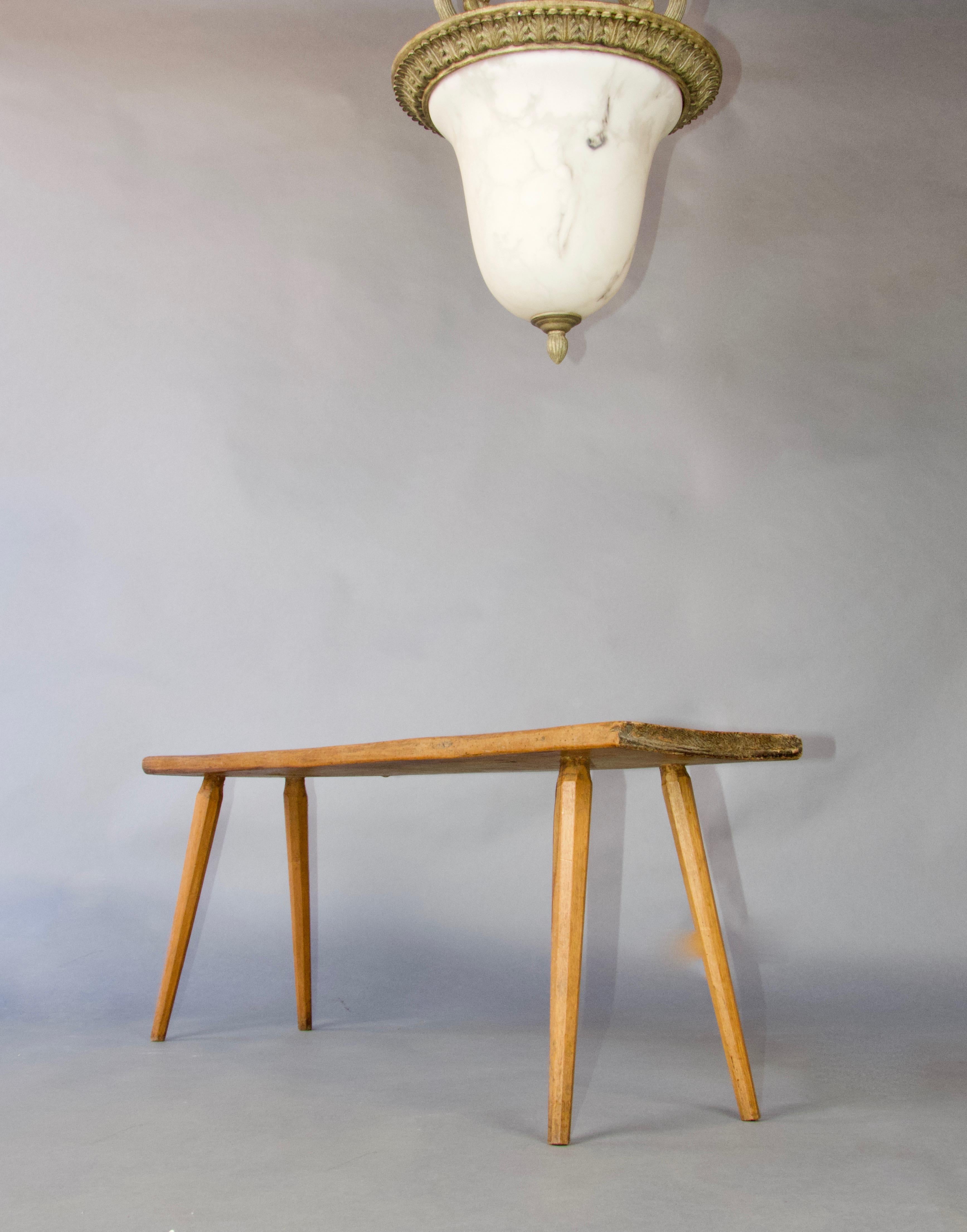Wood Swiss alp bench For Sale