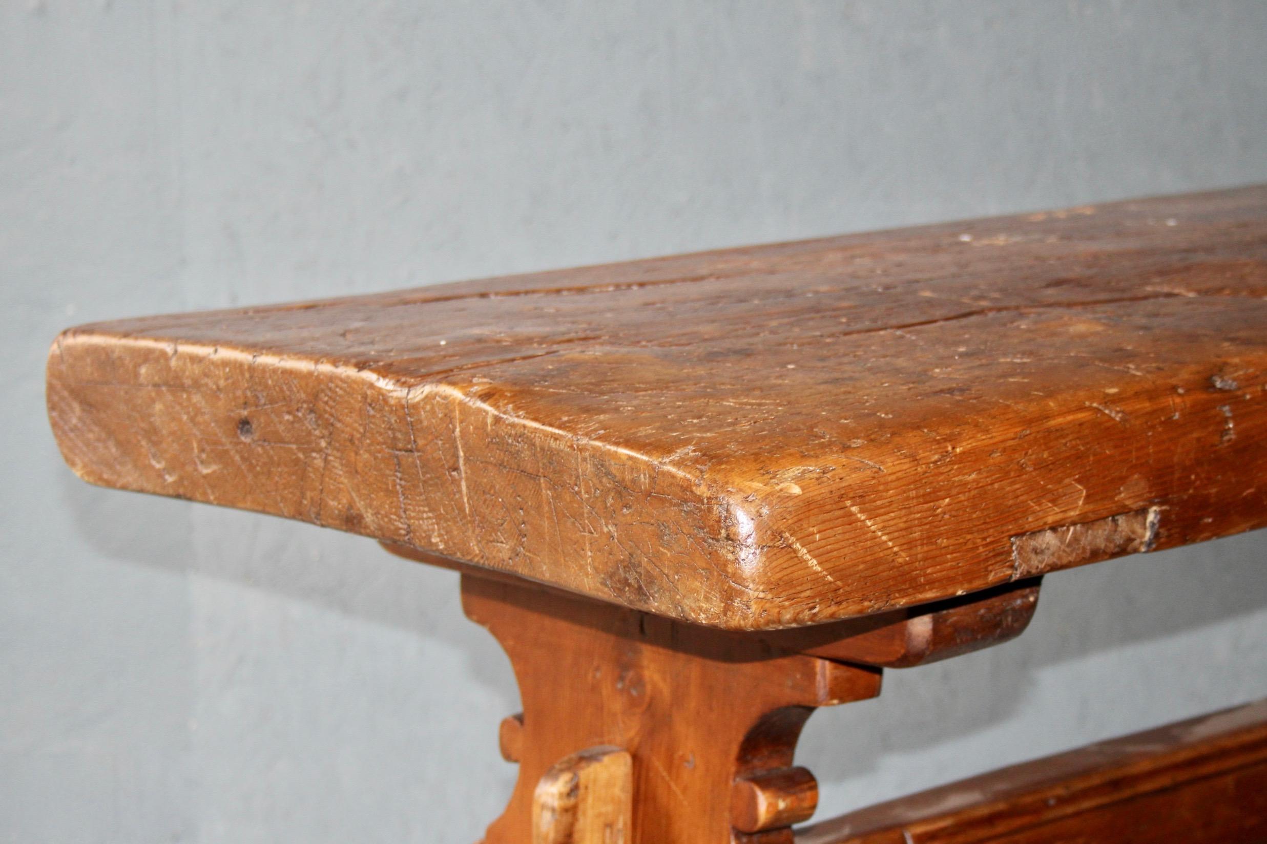 Swiss Alp Console Table from Gruyere Village For Sale 1
