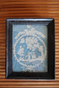 Swiss alp " decoupage " dated 1802