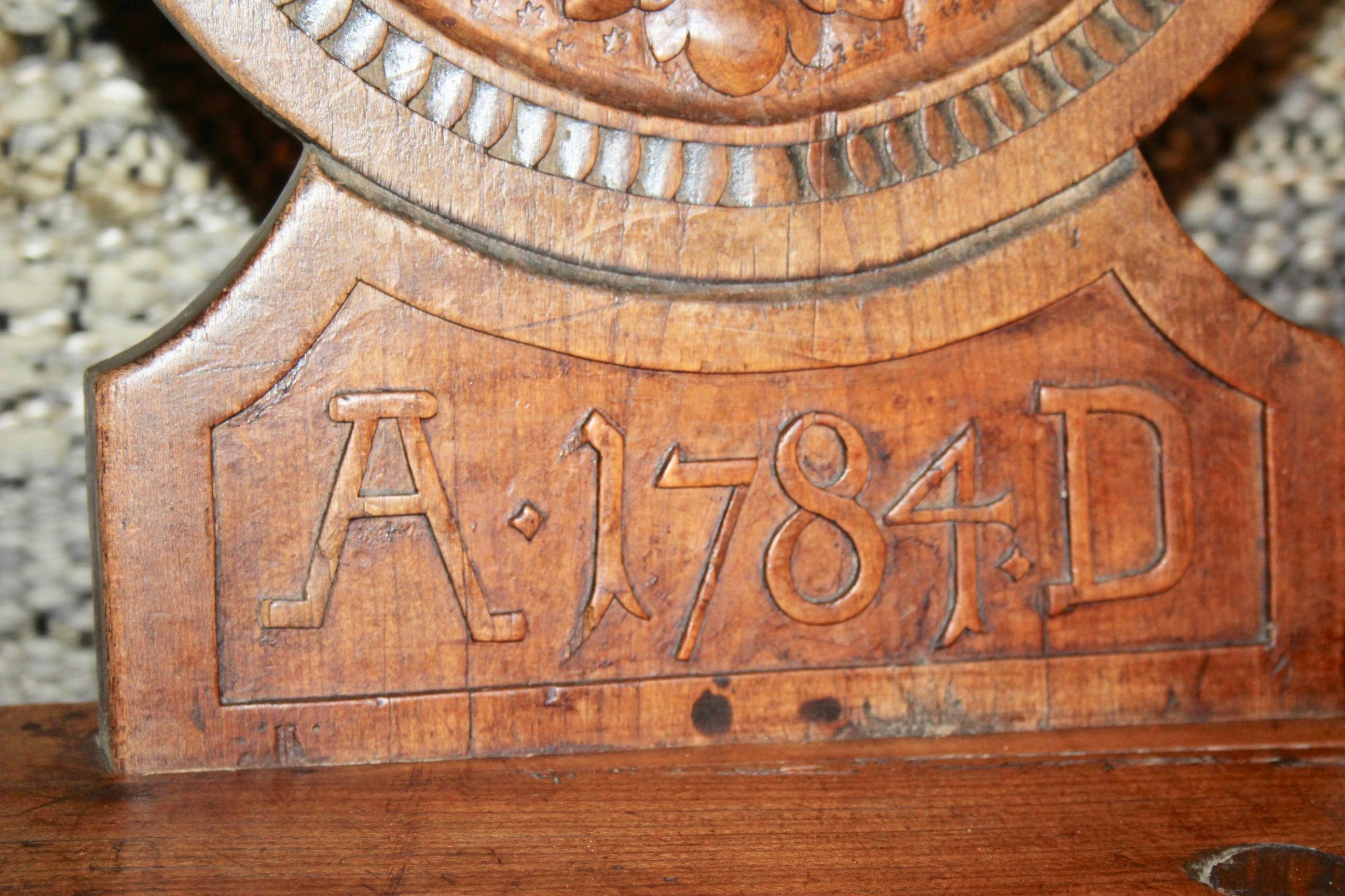 Schweizer Alpentafel AD 1784 B35  im Zustand „Gut“ im Angebot in grand Lancy, CH