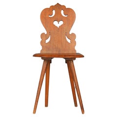 Antique Swiss alp escabelle B 44