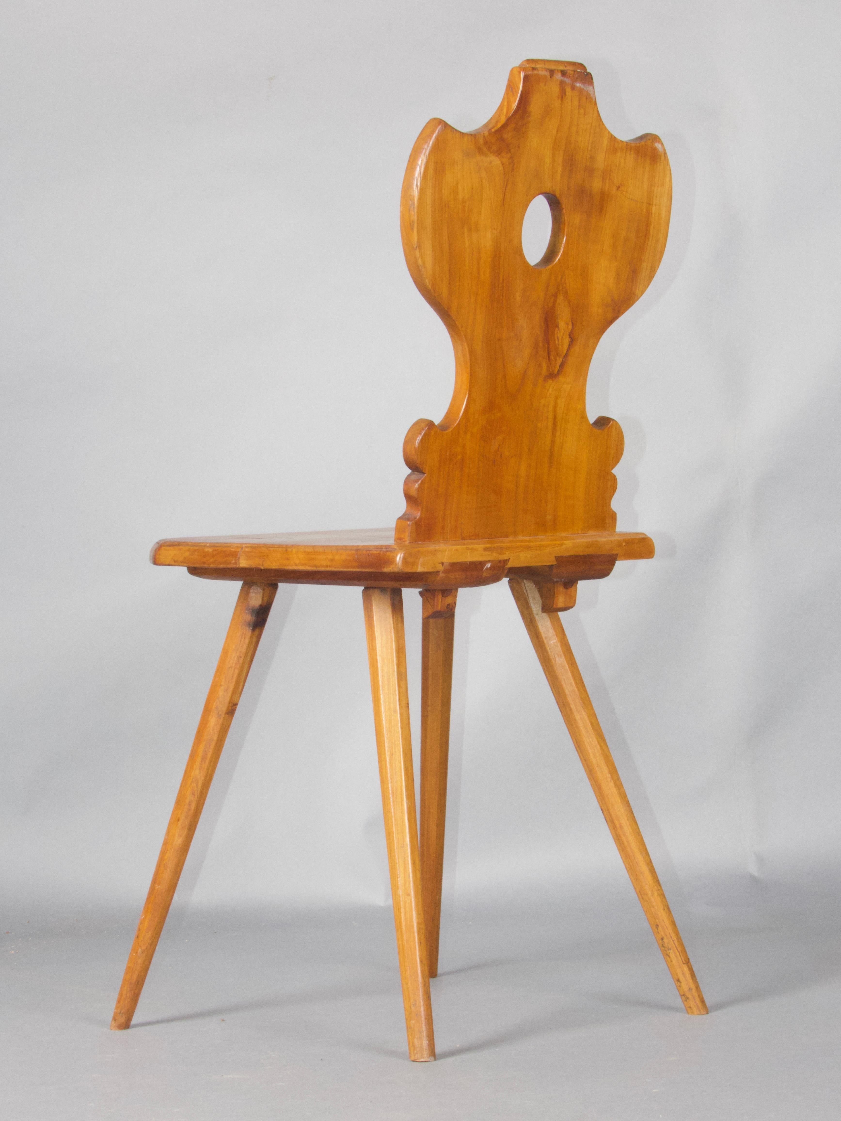 19th Century Swiss alp escabelle B 69 For Sale
