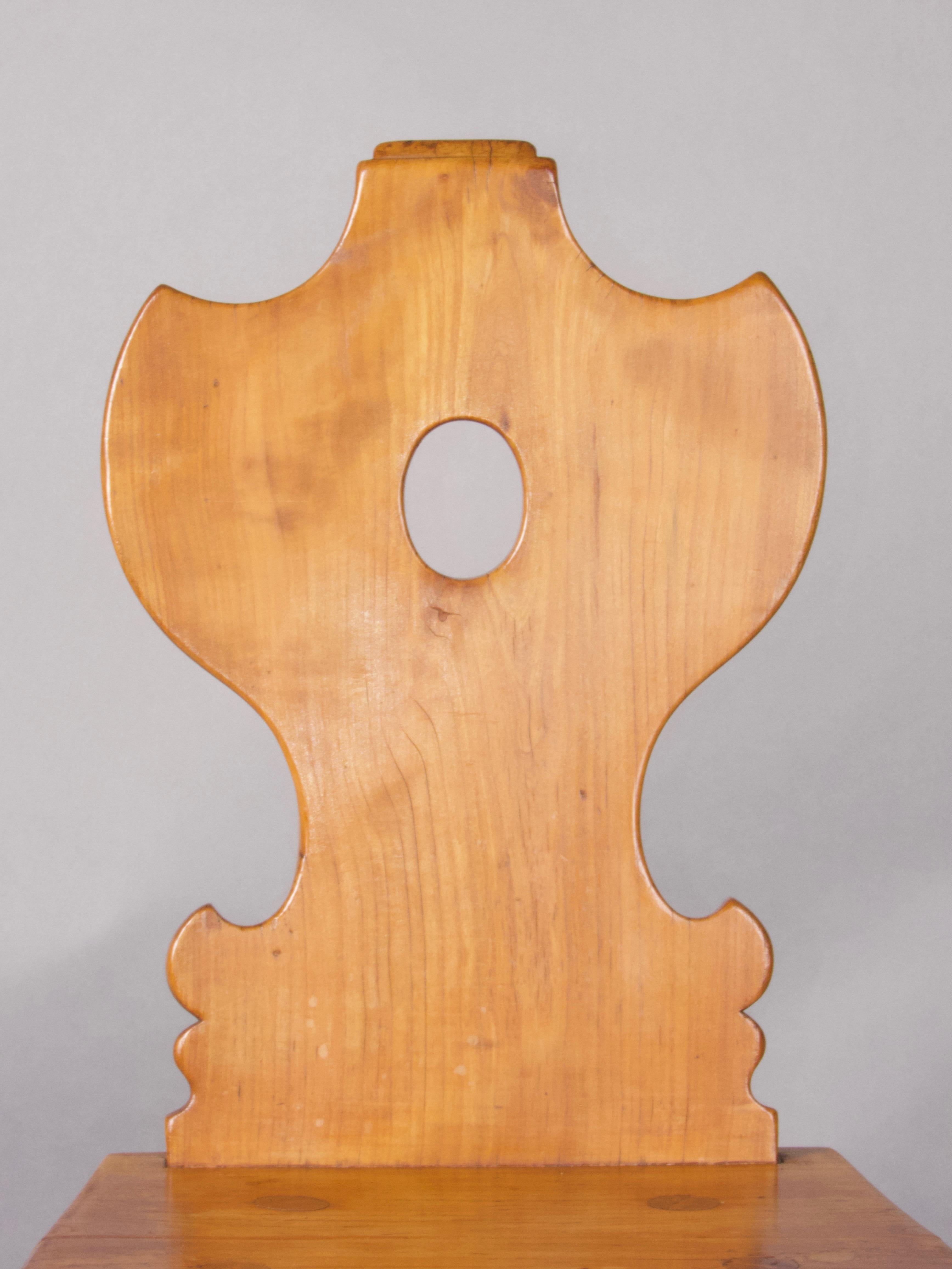 Wood Swiss alp escabelle B 69 For Sale