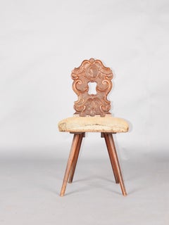 ESCABELLE svizzere del 1780 con tessuto originale