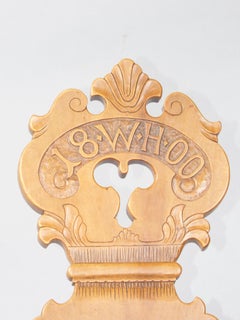 Swiss alp escabelle dated 1800 B 62