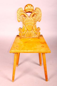 Swiss Alp , folk art , Escabelle