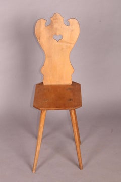 Swiss Alp, folk art ,  Escabelle