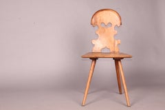 Swiss Alp , folk art , Escabelle