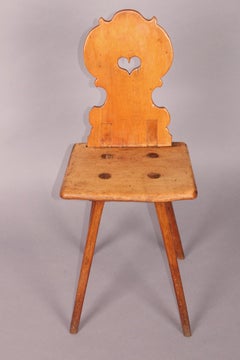 Swiss Alp, folk art , Escabelle