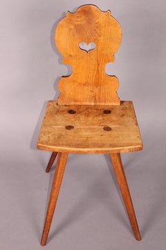 Swiss Alp, folk art, Escabelle