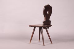 Swiss Alp, folk art, Escabelle