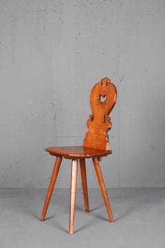 Swiss Alp, folk art  Escabelle
