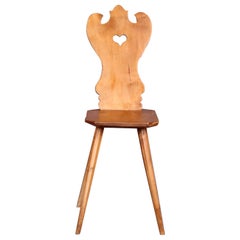 Swiss Alp, folk art , Escabelle