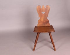 Swiss Alp, folk art , Escabelle