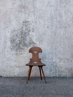 Swiss alp escabelle solid wood