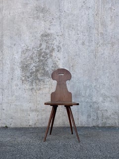 Swiss alp escabelle solid wood