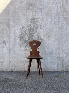 Swiss alp escabelle solid wood