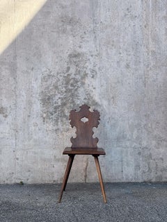 Swiss alp escabelle solid wood