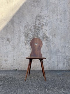 Swiss alp escabelle solid wood