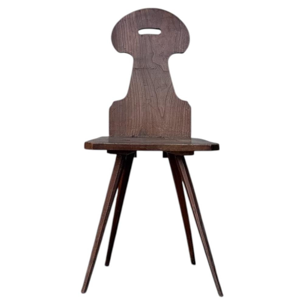 Swiss alp escabelle solid wood