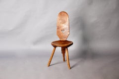 Swiss alp folk art armchair from Verbier village Wallis