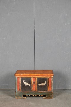 Swiss Alp Painted Trunk