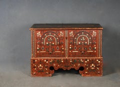 Swiss alp painted trunk